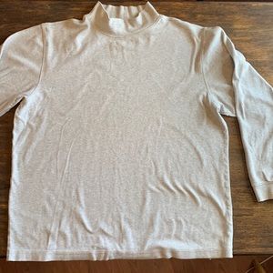 L.L. Bean Gray Mock Neck XL Tall